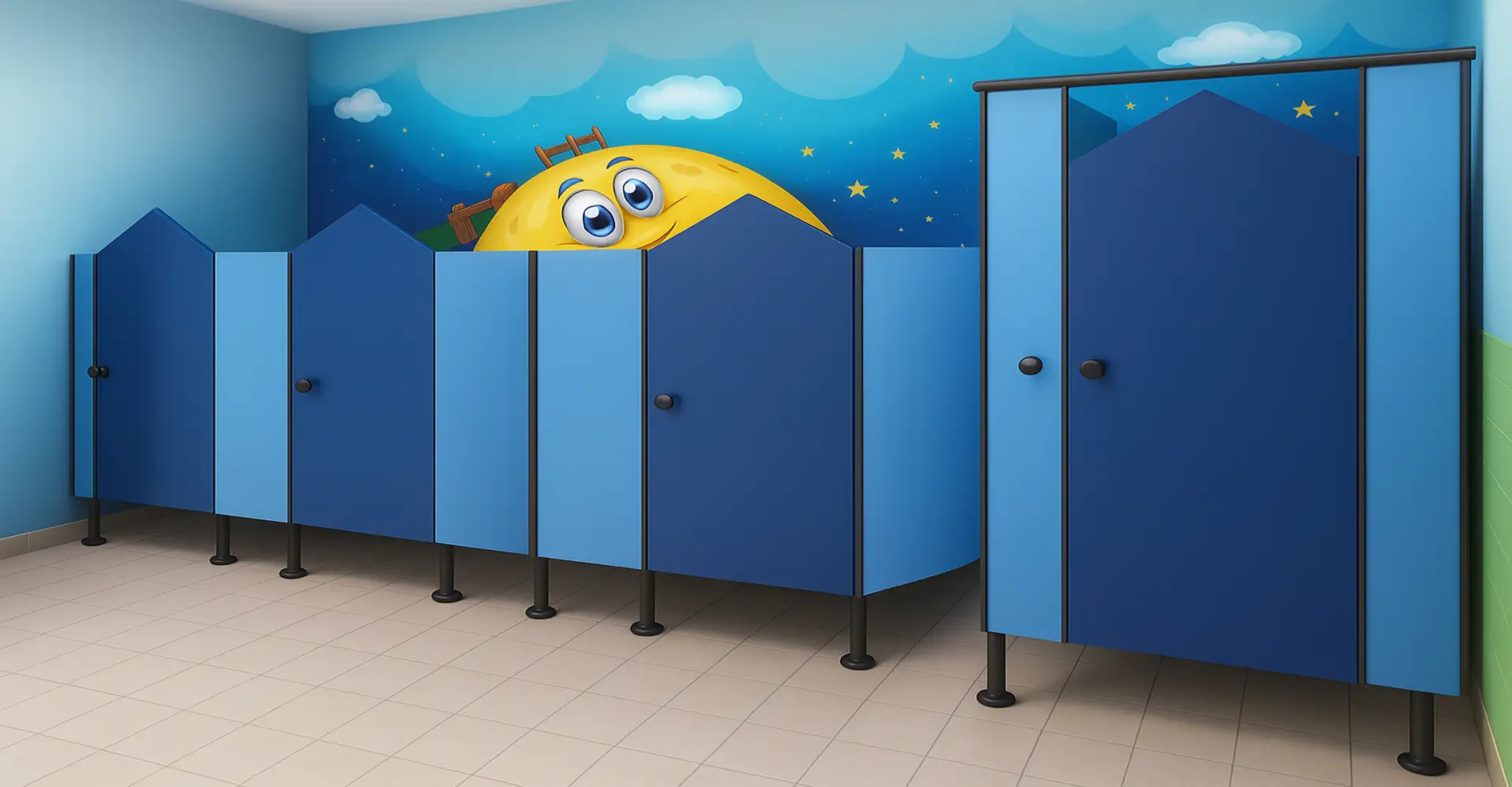 Toilet Cubicles Partition, Aero Kids