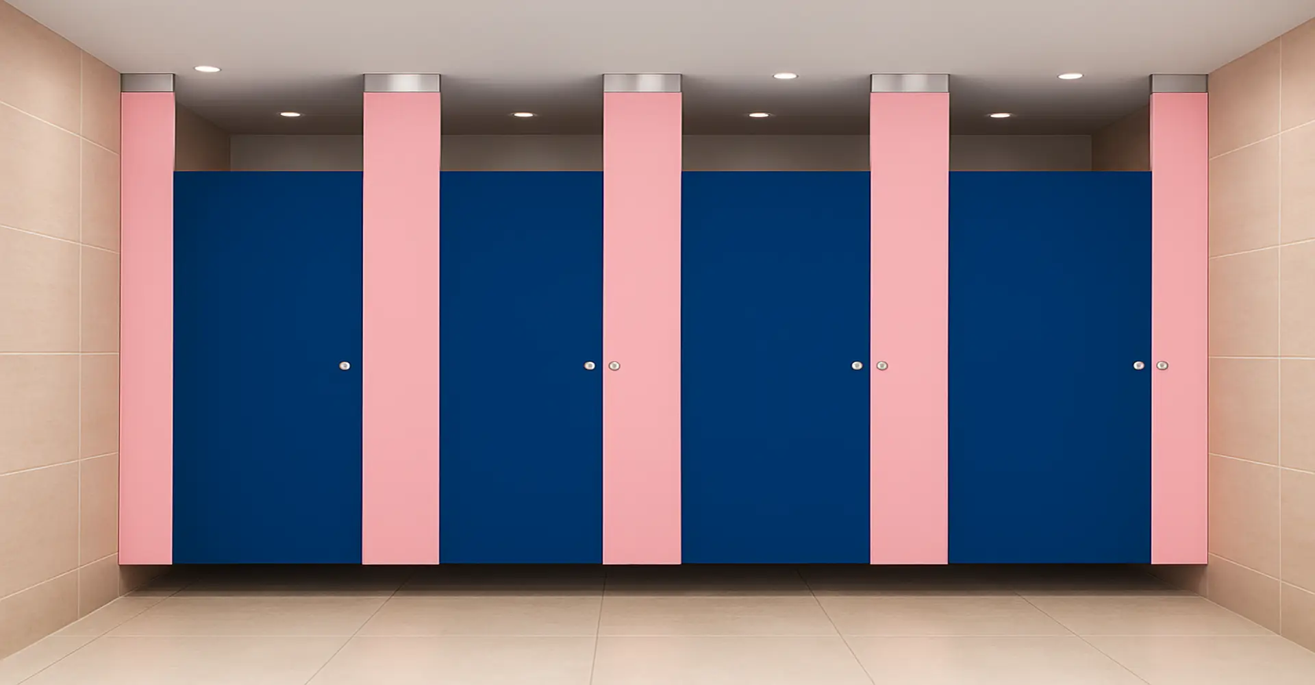 Toilet Cubicles Partition, Sky Hung